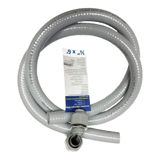 Conduit étanche, Kwickflex, gris, 1/2" x 6"