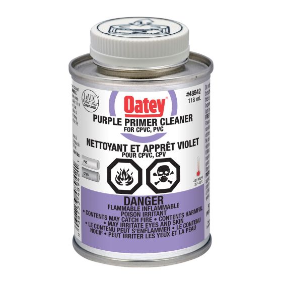Nettoyant/Apprêt pour CPVC & PVC, mauve, 118 ml