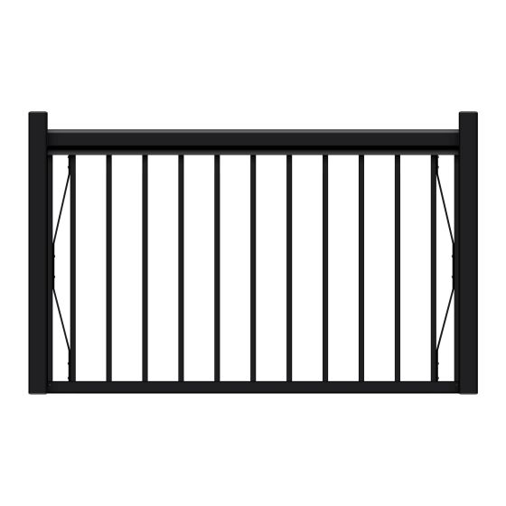 Ensemble de barrière, Legacy, noir, 36" x 42"