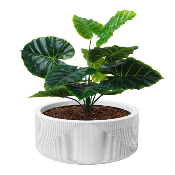 Jardinière bol en résine, Gavin, 15"