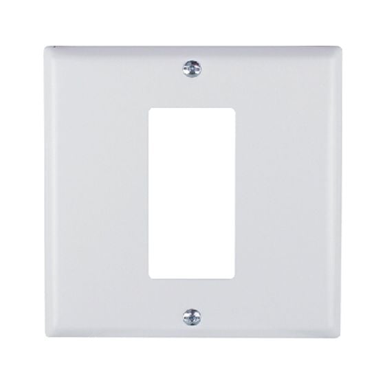 Walllplate GFCI Stainless - White