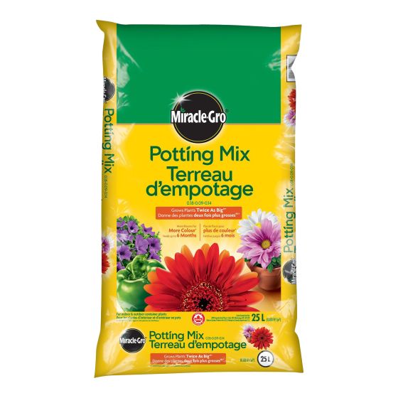 Terreau d'empotage, Miracle Gro, 25 l