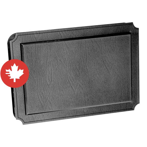 Jumbo Block Scalloped - Black - 13" x 19"