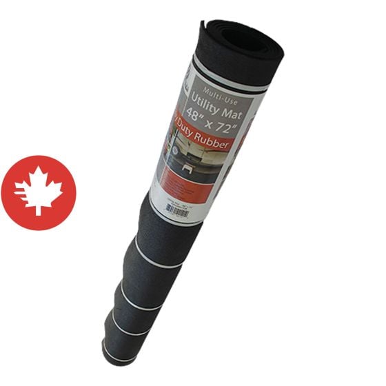 Tapis utilitaire, noir, 48" x 72" x 1/4"