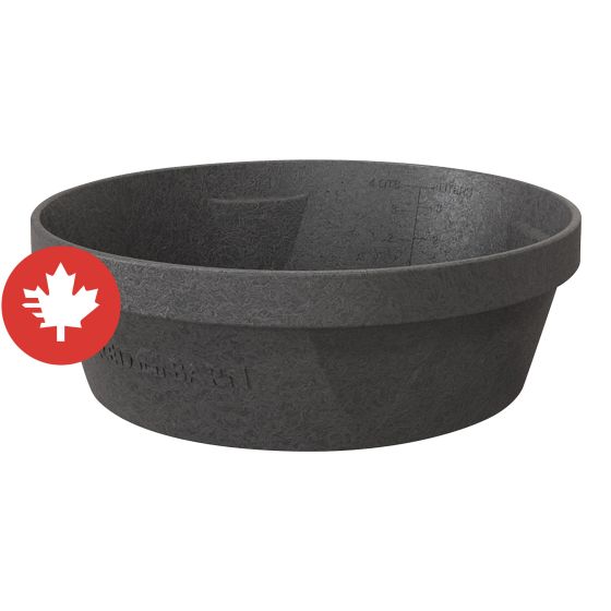 Red Barn Rubber Feed Pan - Black - 3 GL