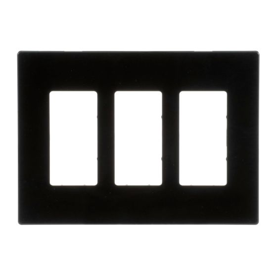 Plaque murale triple sans vis