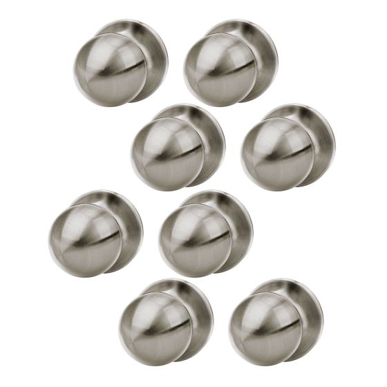 Knob set For Passage Doors - Hudson - 8/pkg - Satin Nickel