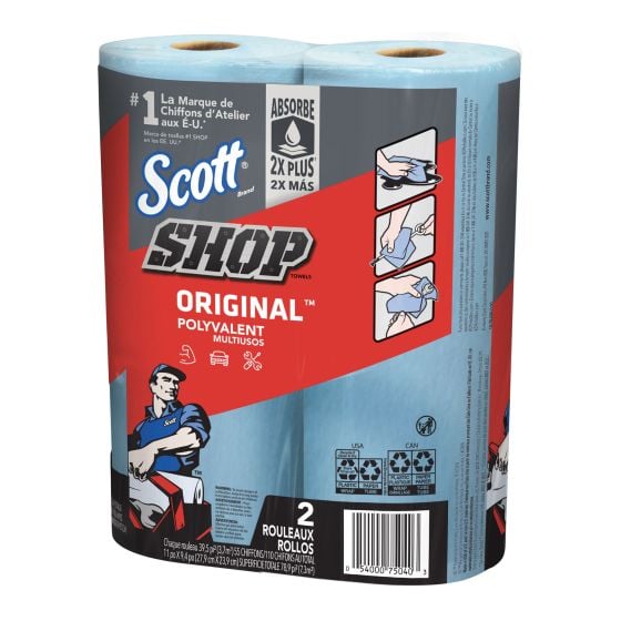 Shop Towel - blue - 2/Pkg