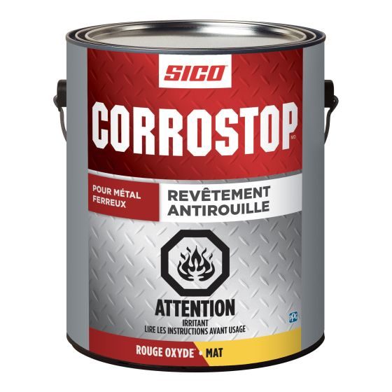 Anti-Rust Enamel - Corrostop -  Red Oxyde - Flat - 3.78 l