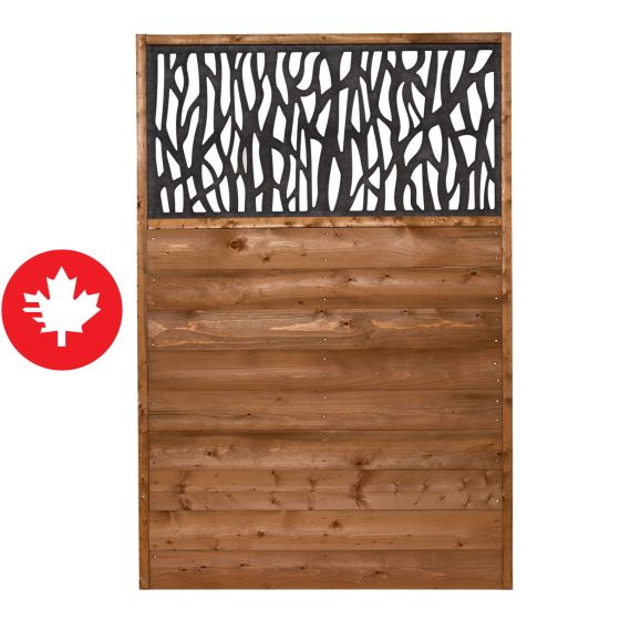 Privacy Fence Panel - Sprig - 4' x 6'