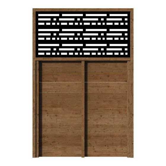 Panneau d'intimité, Morse, 4' x 6'