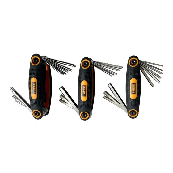 Ensemble de clés hexagonales, pliantes, 3 mcx