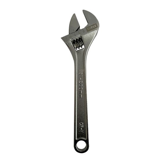 Adjustable Wrench - Chrome-Vanadum Steel - 8"