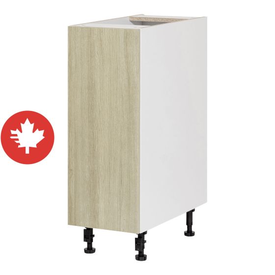 Caisson inférieur 1 porte, Beauté Naturelle, bois, 12" x 34 3/4" x 24"
