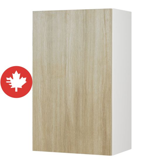 Caisson supérieur 1 porte, Beauté Naturelle, bois, 18" x 30" x 12 1/2"