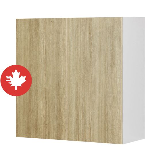 Caisson supérieur 2 portes, Beauté Naturelle, bois, 36" x 30" x 12 1/2"