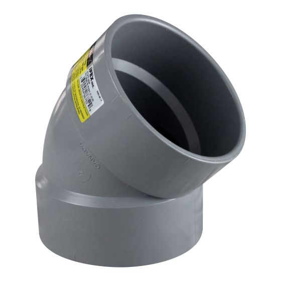 Elbow Hub 45° - RadonX - PVC - SGV - 4"