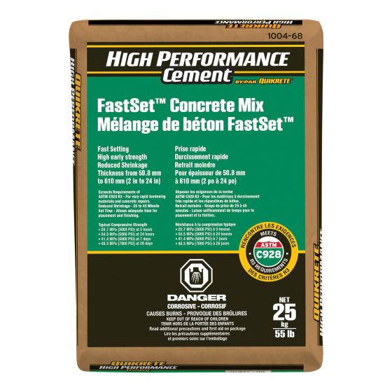 Mélange béton, HPC, Fastset, 25 kg