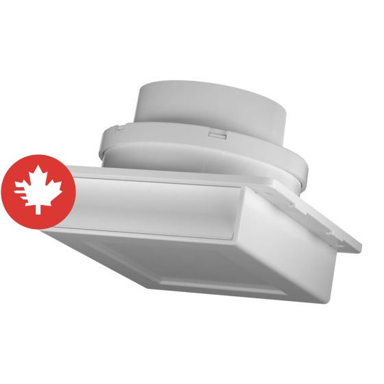 Évent d'évacuation pour soffite, compatible 3" et 4"