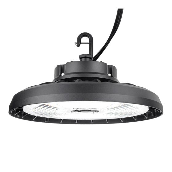 Luminaire DEL pour plafond élevé, noir, 100-347 V, 100-150-200 W