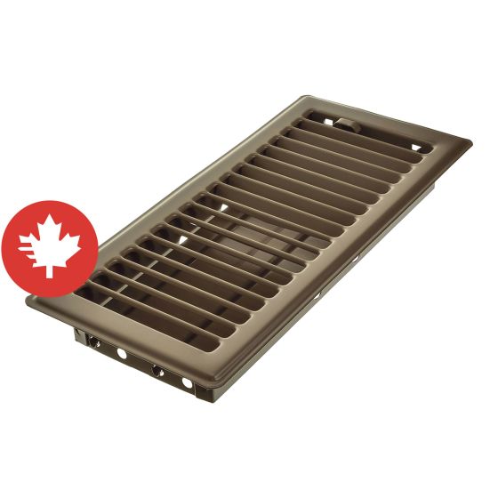 Floor Register - Chocolate - 4" x 10"