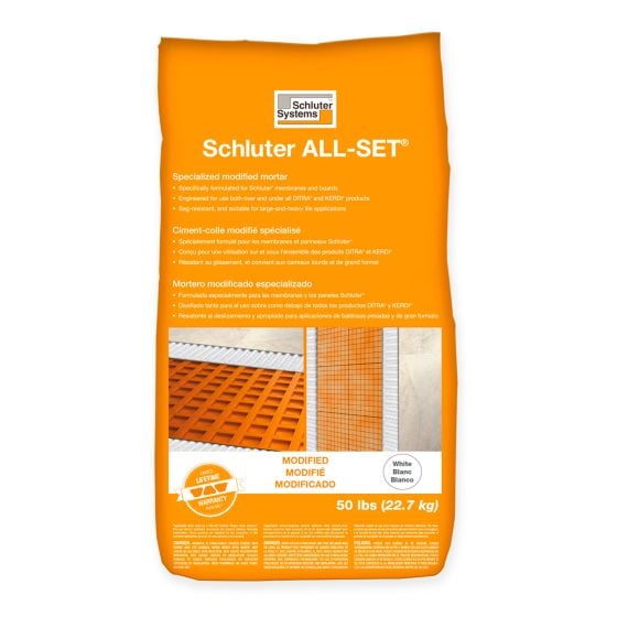 Ciment-colle, all-set, blanc, 50 lb