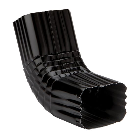 Gutter Elbow A - Aluminum - Black - 2" x 3"