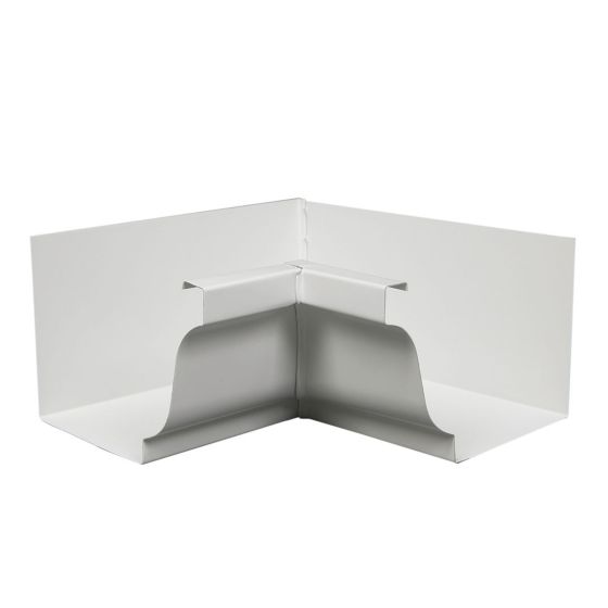 Gutter Inside Corner – Aluminum – White - 5"