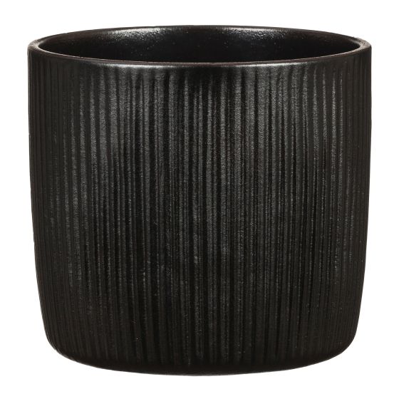 Cache pot, série Solido Linea 909, Ebano, 13 cm