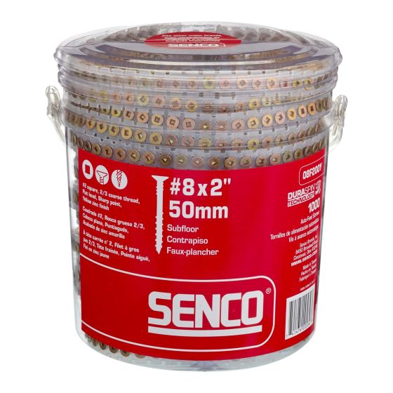 Vis en bande, sous-plancher, jaune, #8 x 2", 100/pqt