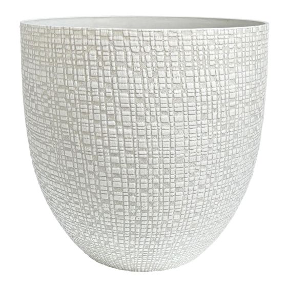 Cache-pot, Riley, blanc antique,16"