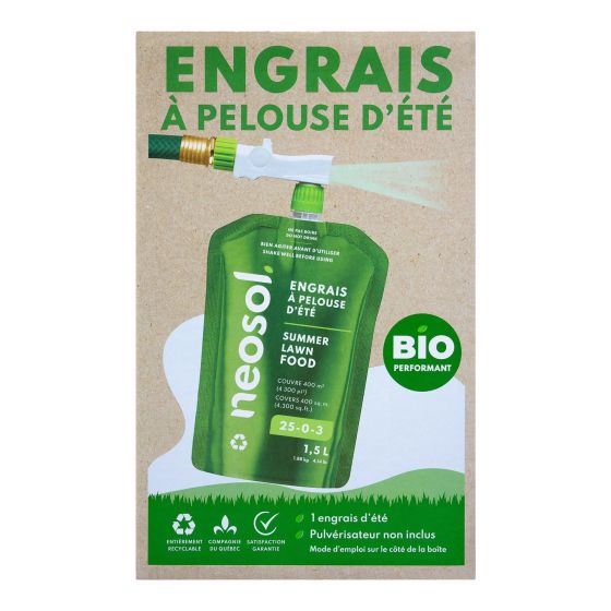 Engrais à pelouse d’été, 25-0-3, 1,5 L