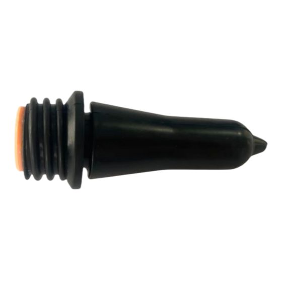 Screw-On Calf-Feeding Teat, Rubber, Black