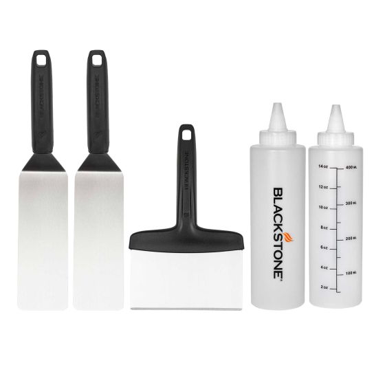 Ensemble d’ustensiles pour BBQ, acier inoxydable, 5/pqt