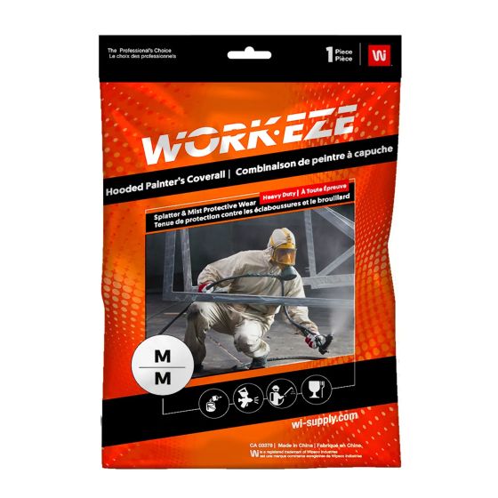 Combinaison de peintre à capuche, blanc, grandeur grand