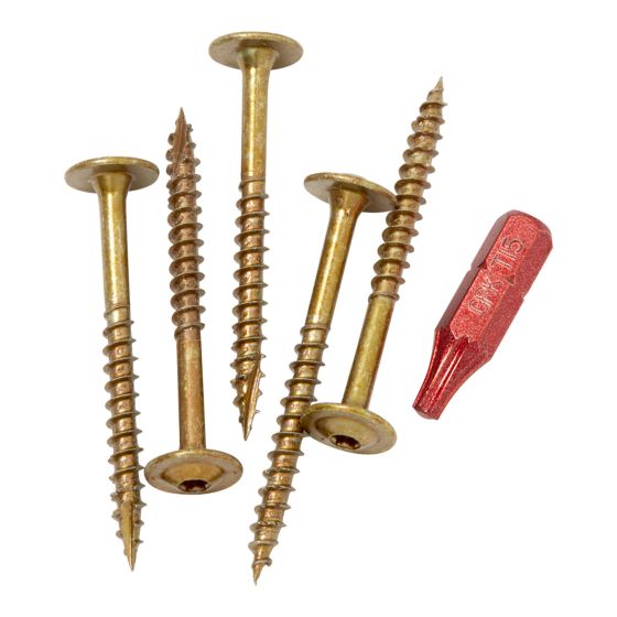 Cabinet Screws - Low-Profile - #8 x 1 3/4" - 100/Pkg