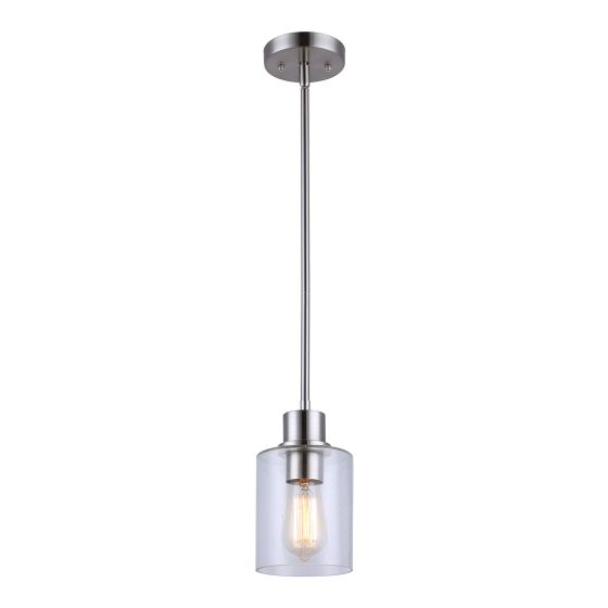 Luminaire suspendu Arunio, verre clair, 4,3"