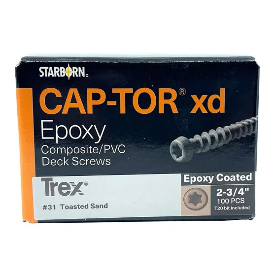 Vis pour platelage, Trex, Toasted Sand, 2 3/4", 100/pqt