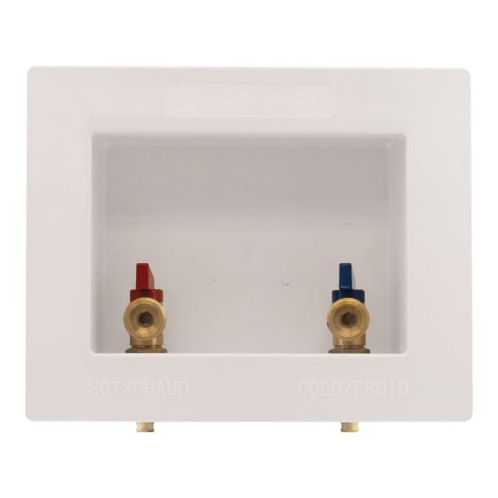 Boitier de sortie pour laveuse, 1/2 Push