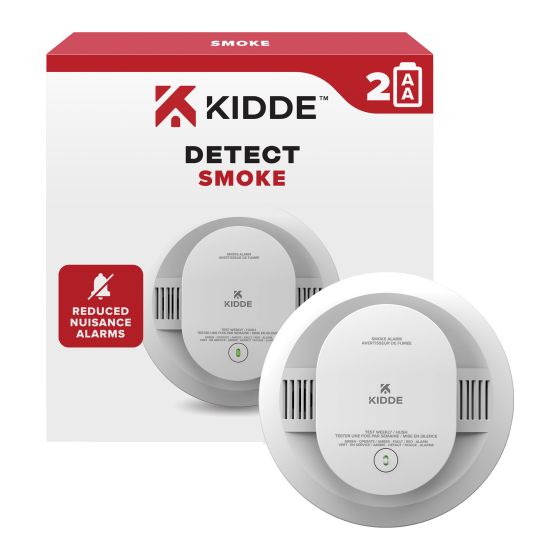 Détecteur de fumée, 2 piles AA, 2/pqt
