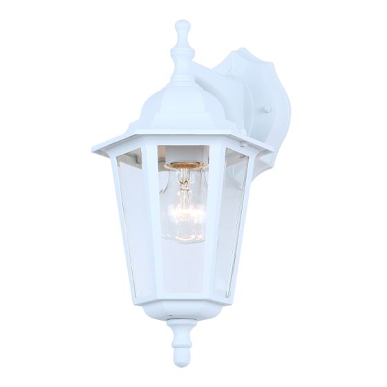 Applique murale extérieure Nerona, blanc, 6-1/4 po x 14 po x 8 po