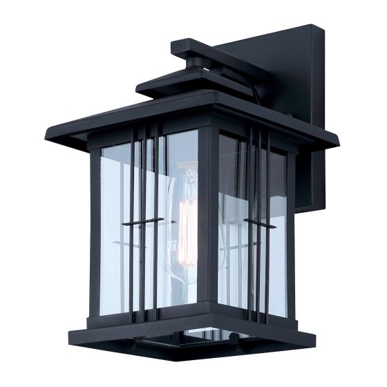Calipsio Outdoor Wall Light - 1 Light - Black Finish