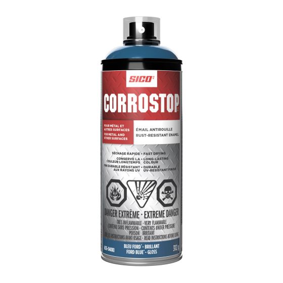 Rust-Resistant Enamel - Corrostop - Gloss - Ford Blue - 312 g