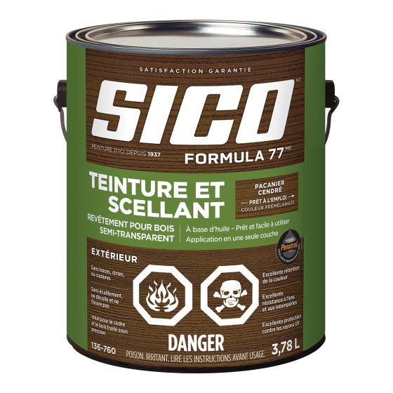 Stain and Sealer - Formula 77 - Burnt Hickory - 3.78 L