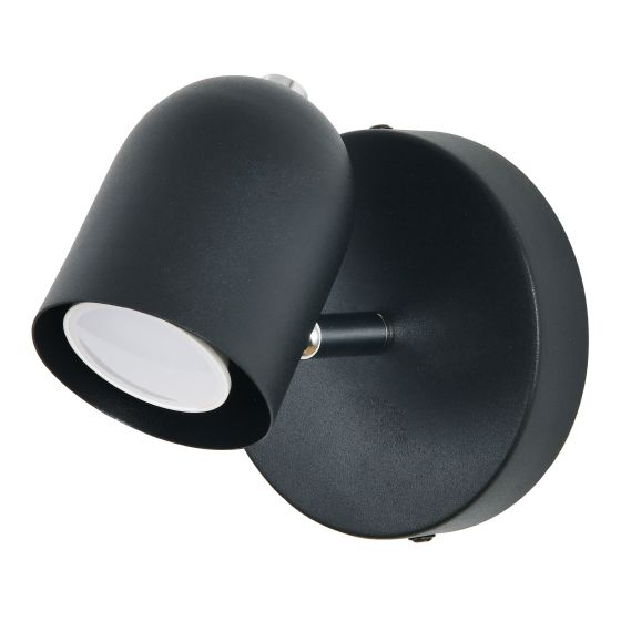 Wall Light – 1 Head – Black - 13cm x 15xm x 13cm