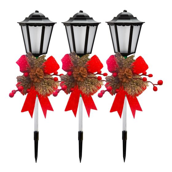 Piquet lanterne décoratif, DEL, 3/pqt