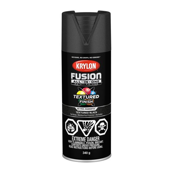 All-In-One Protective Spray Paint - Fusion - Textured Black - 340 g
