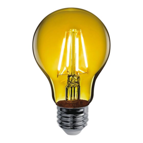 Ampoule jaune DEL A19, 4,5 W, intensité variable