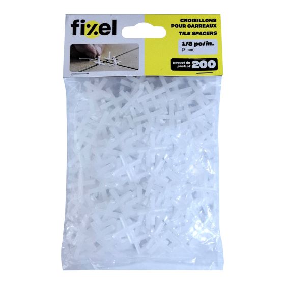 Tile Spacers - 1/8" - Polypropylene - 200/Pkg