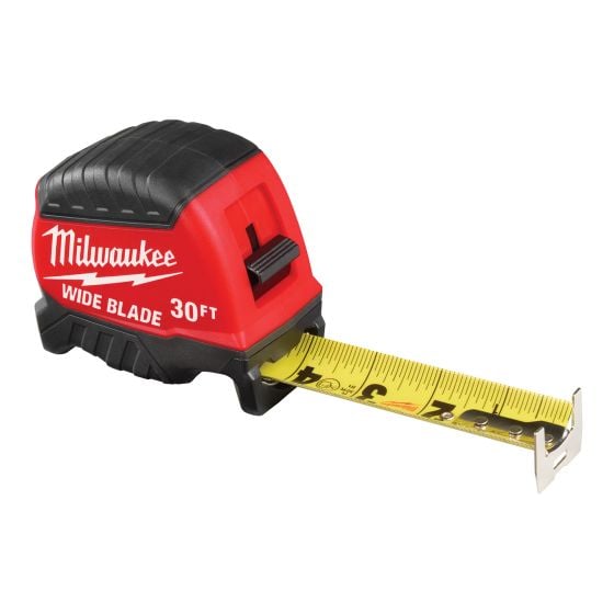 Wide Blade Tape Measure, 30-ft